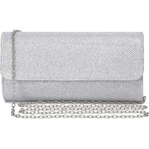 Women's Evening Bag Clutch Purse Glitter Party Wedding Handbag with Chain